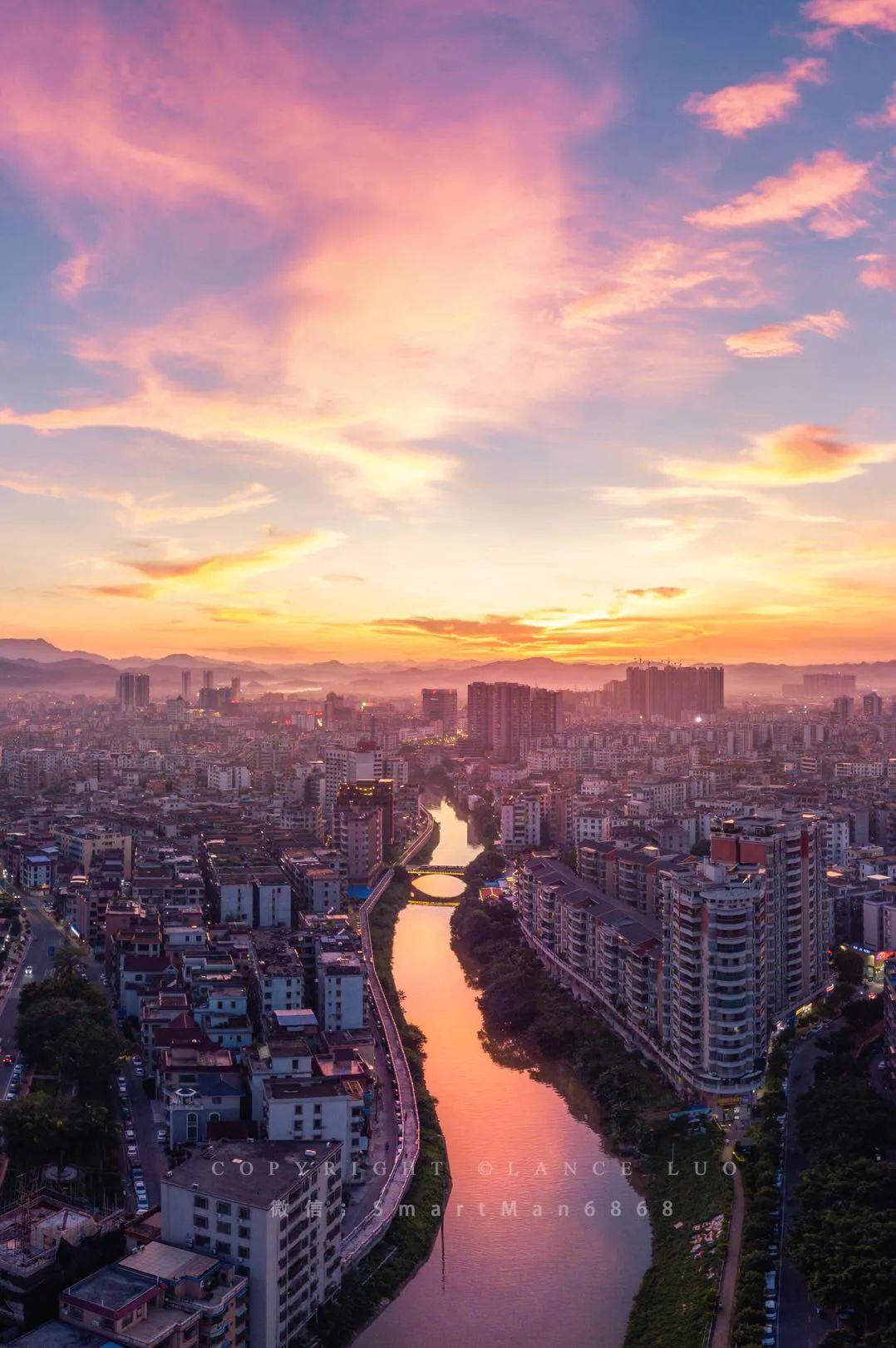 四会街照片丨空中看小城,美丽如画!_风景