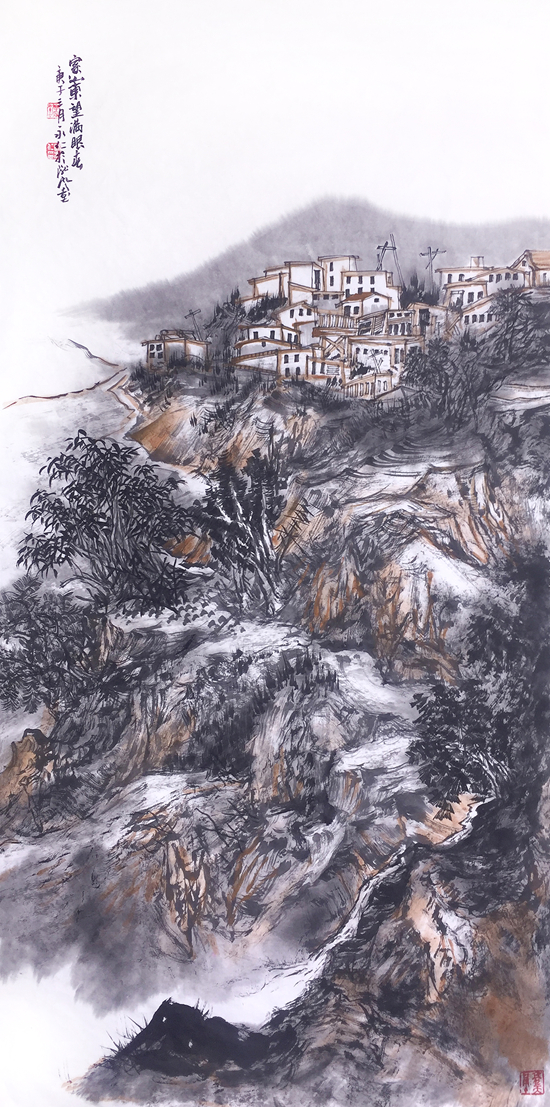 行走在黄土塬的孩子记画家路永仁