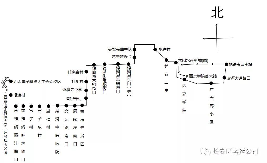 这三条新开公交线路途经4处景区到西安南站