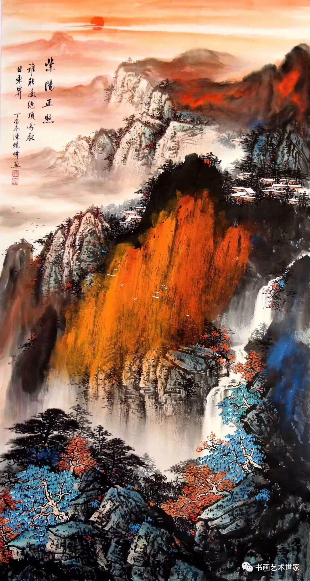 画家专栏│新派重彩山水画家陈晓峰作品赏析