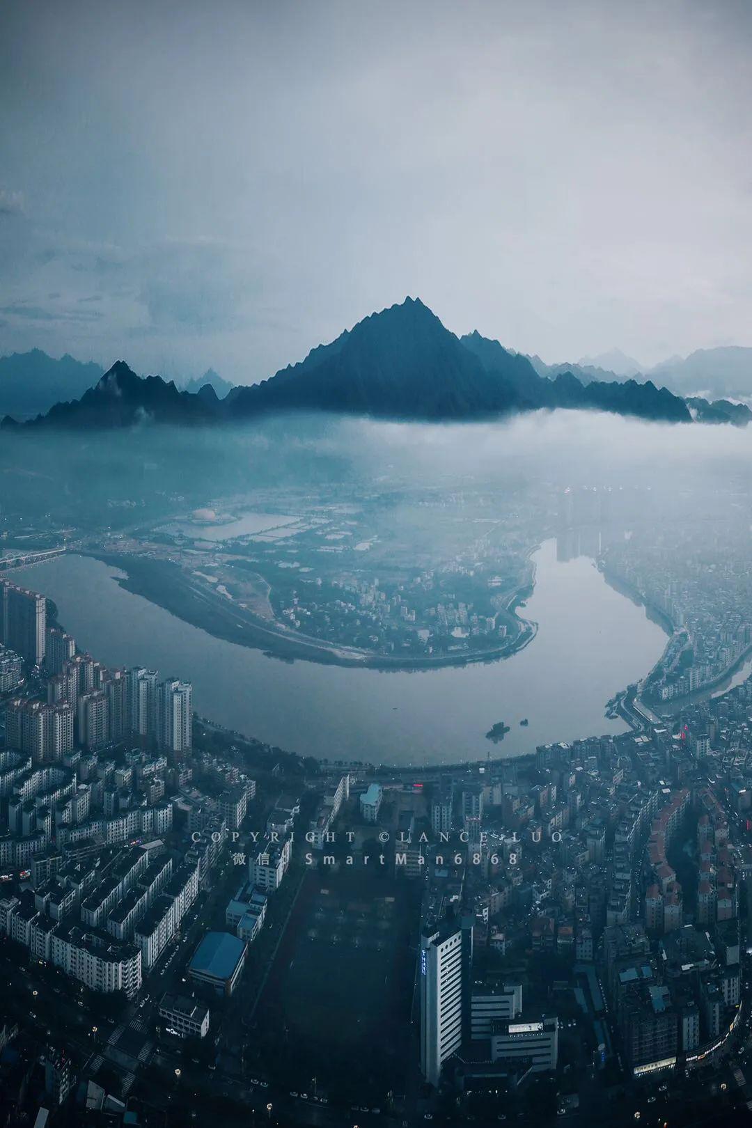 四会街你所生活的地方带你空中看小城不一样的四会美丽如画