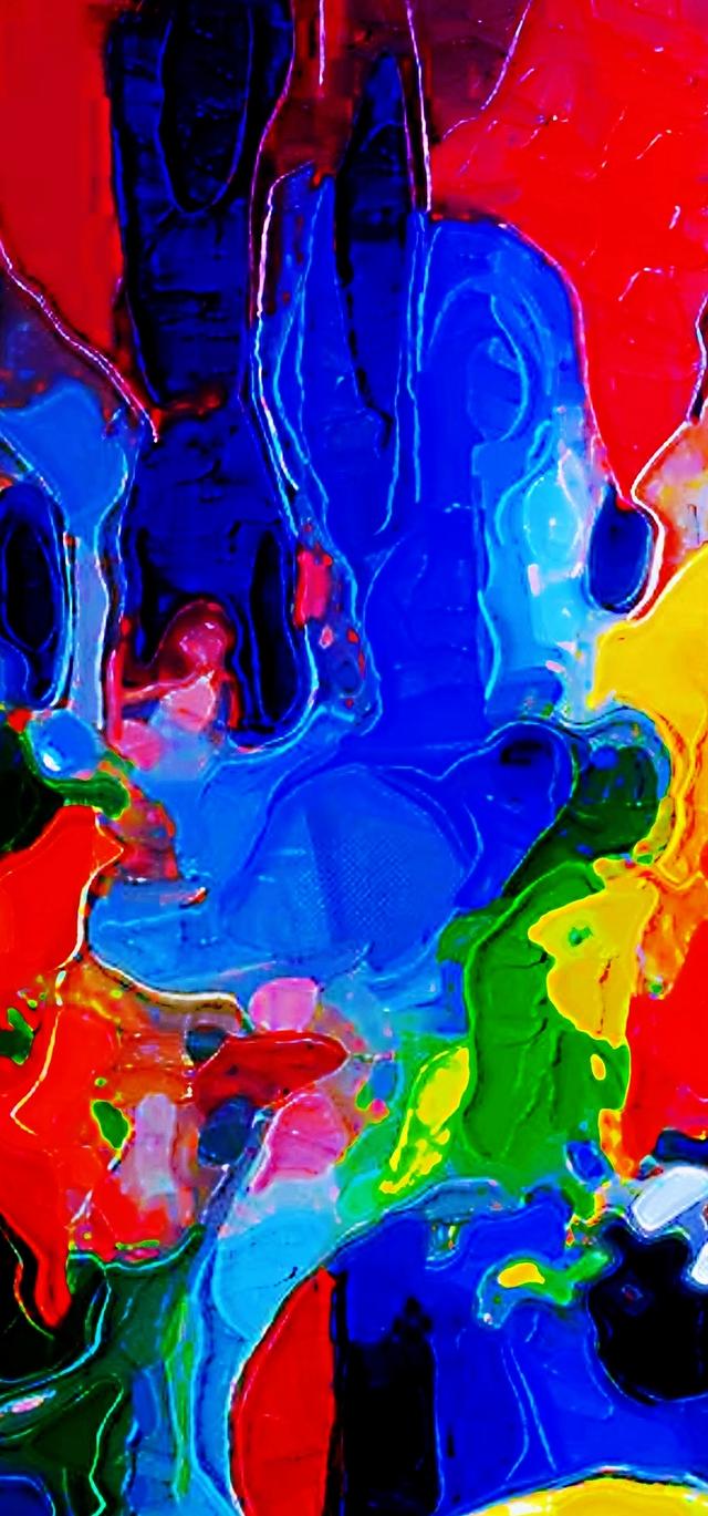 色彩抽象主义绘画沙龙展三色彩之美之一