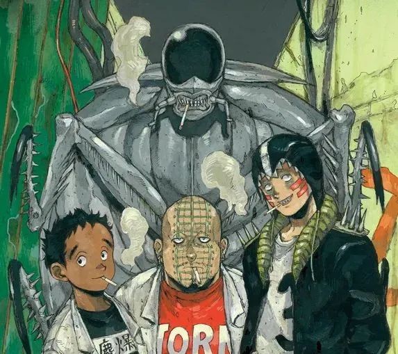 中间的变异蟑螂"詹森"颇有种《异形》的既视感在讲故事方面,她却展现