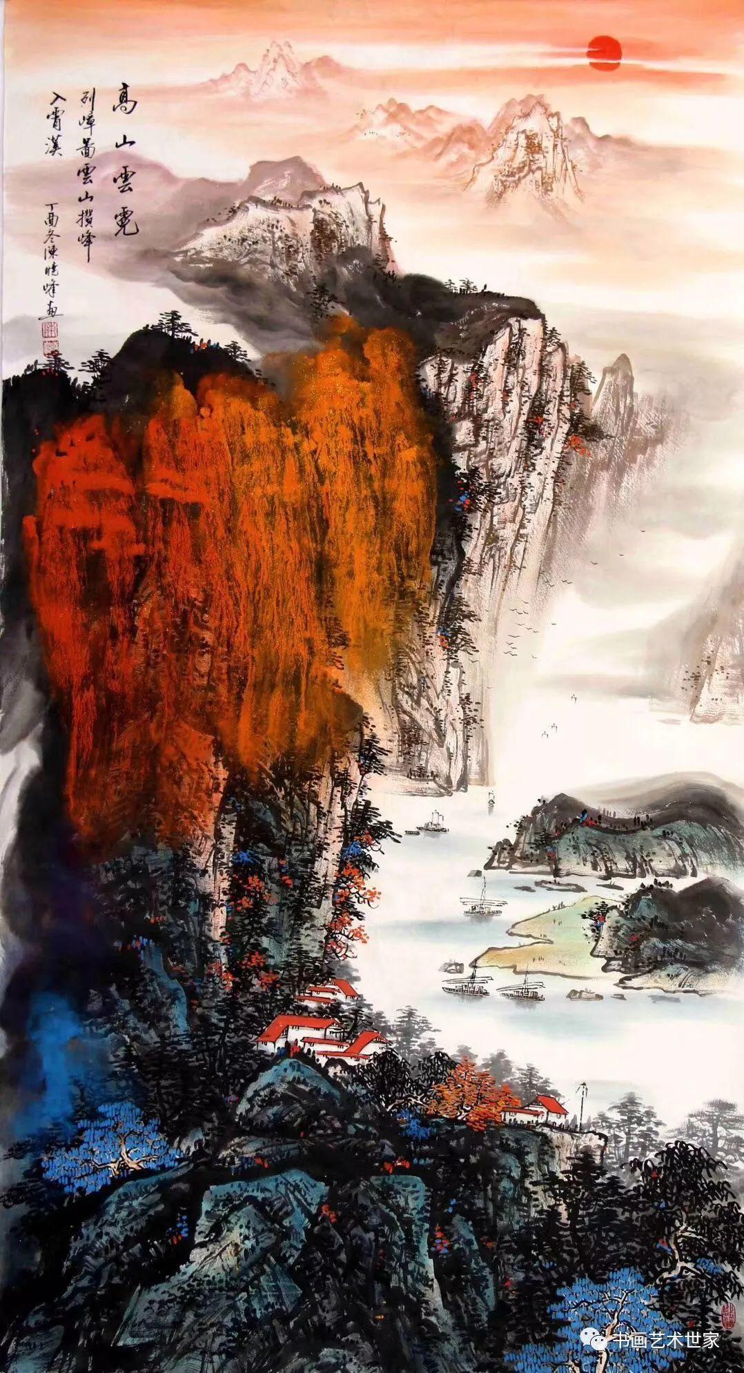 画家专栏│新派重彩山水画家陈晓峰作品赏析