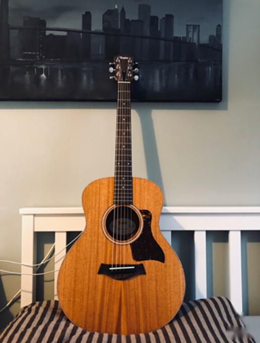 在几个月的生活里不如趁此机会学点东西,所以我买了一把吉他来自学