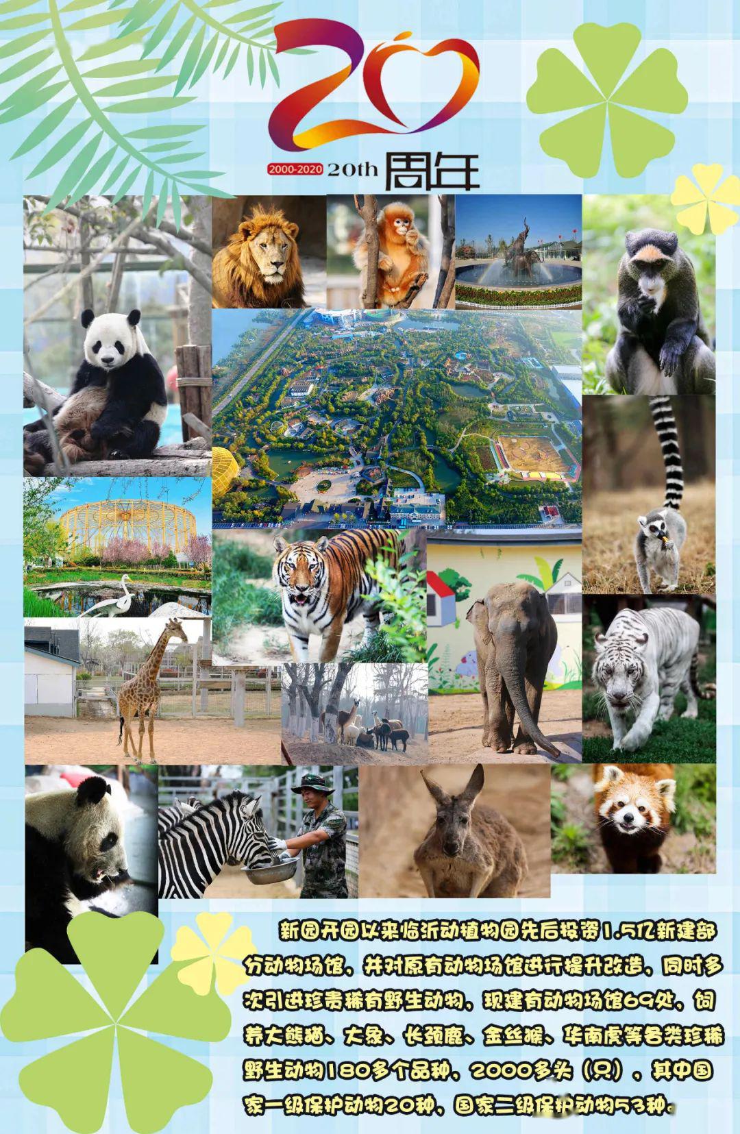 2020年4月26日是臨沂動植物園開園20週年,20年來臨沂動植物園奮力拼搏