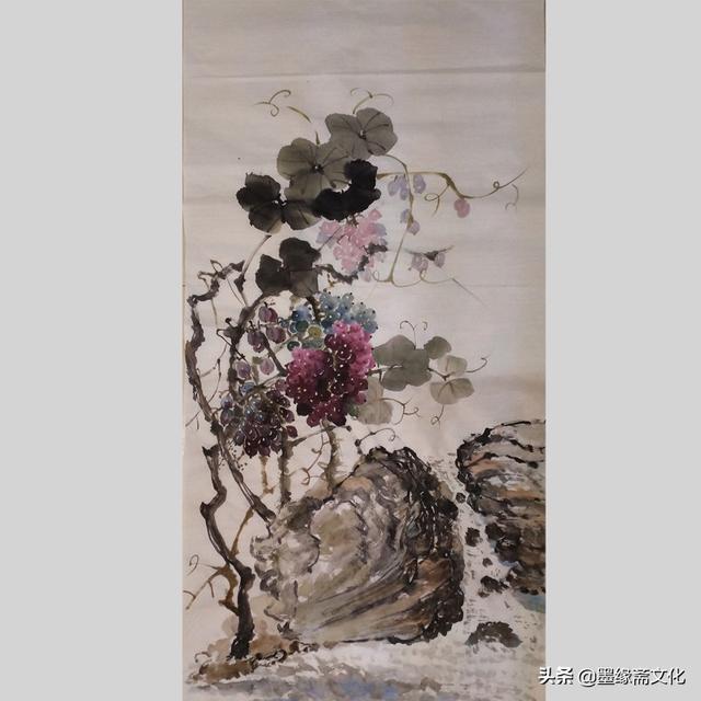 葡萄熟了-朱健国画作品欣赏