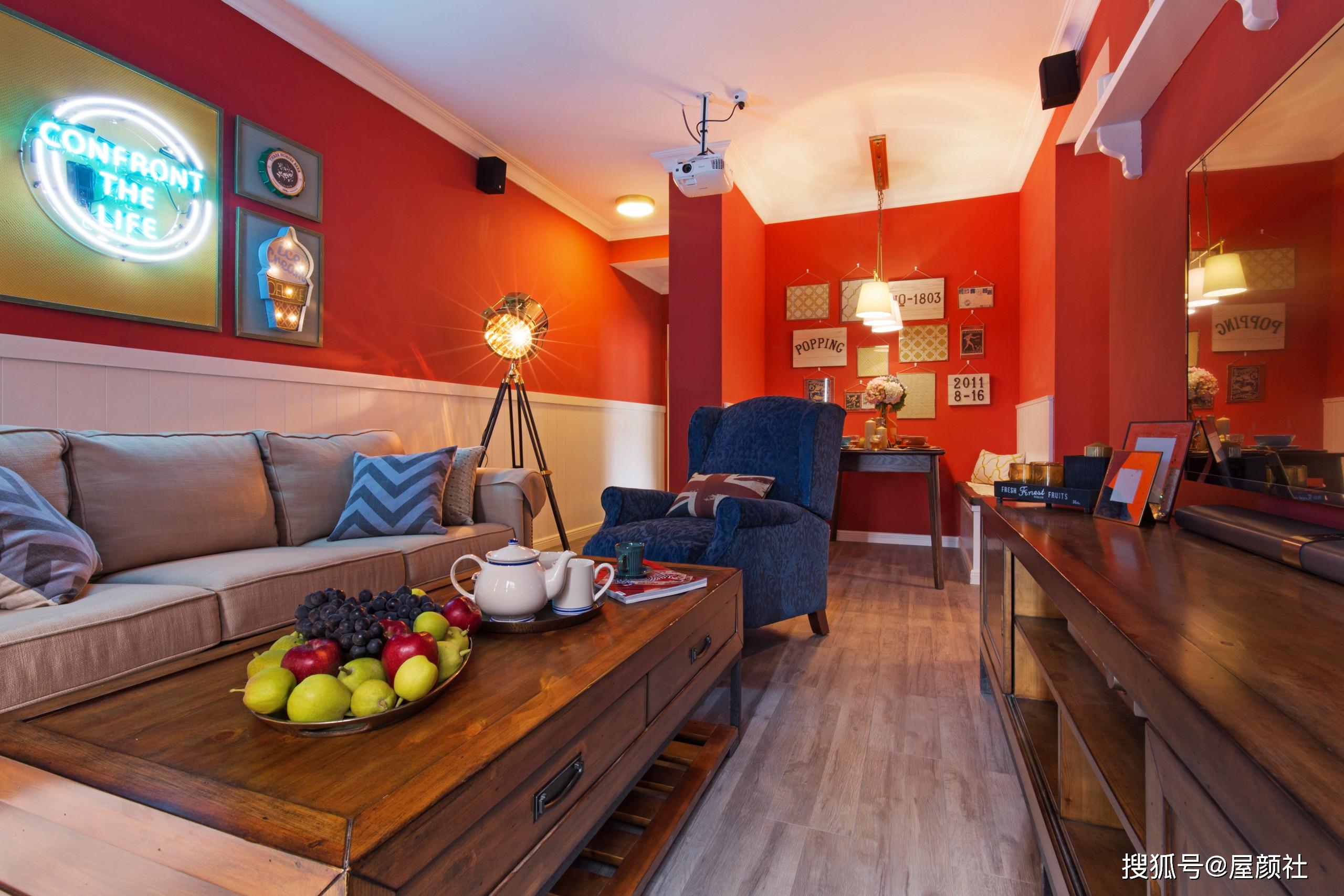 活久见啊!满屋红色的装修居家,这么任性真的好吗