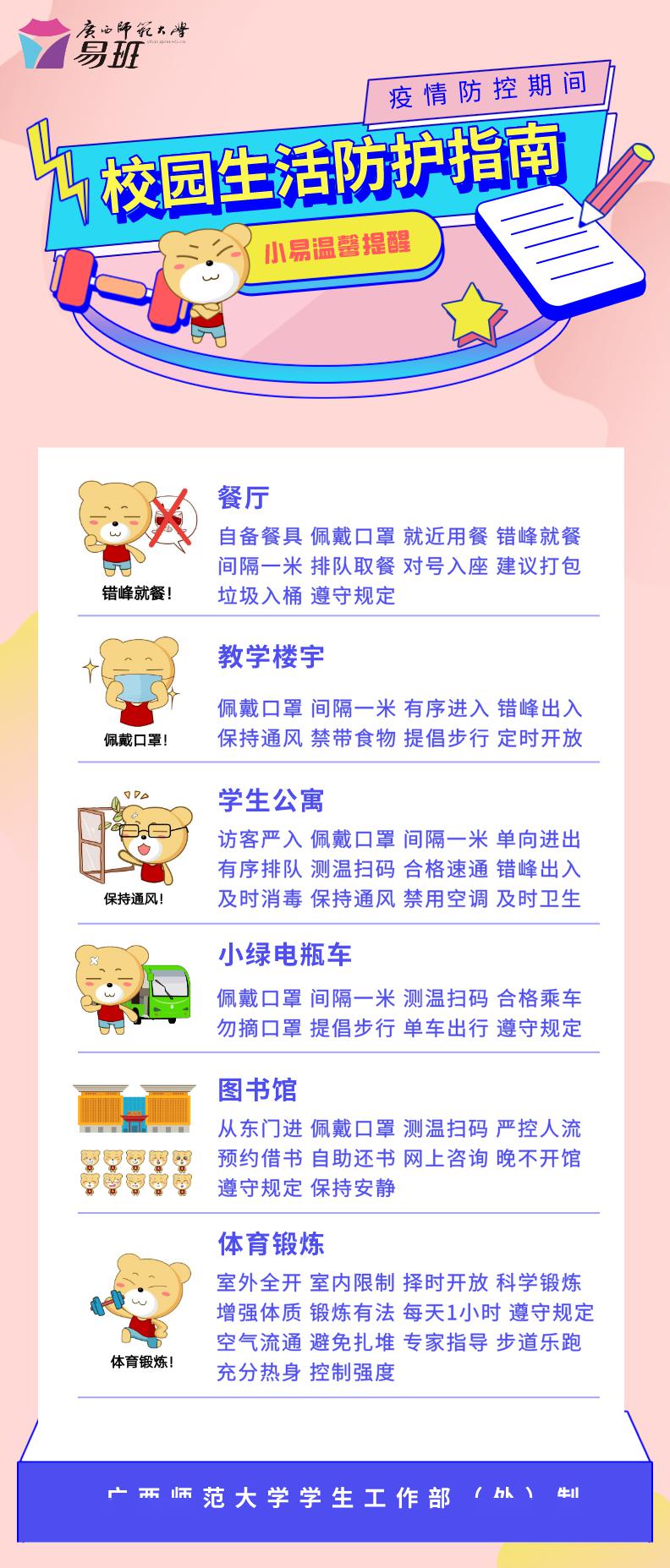 疫情防控期间校园生活防护指南