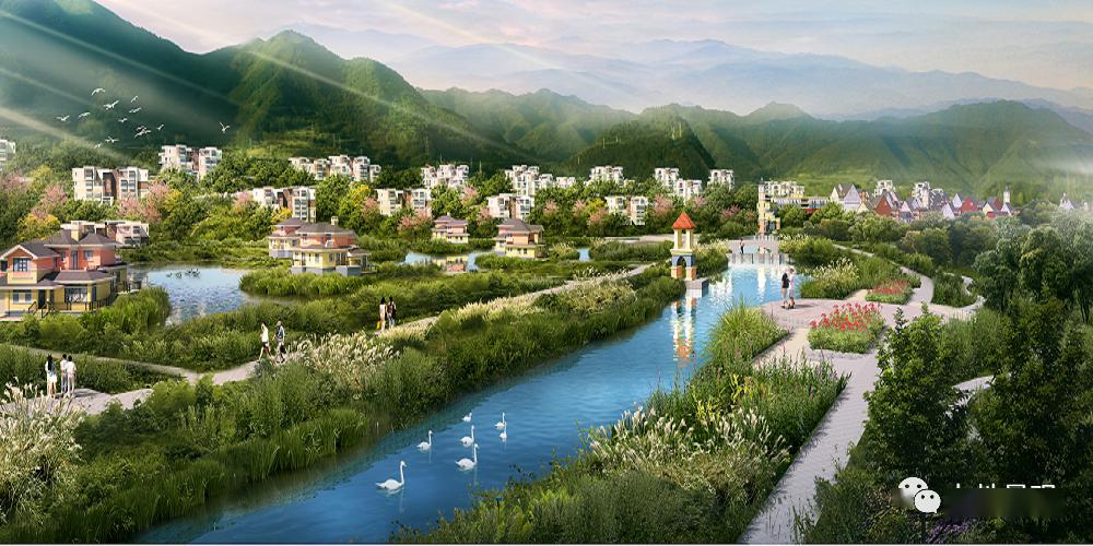 九地河湖水系与滨水景观太白龟川河总体规划及滨水建筑景观设计