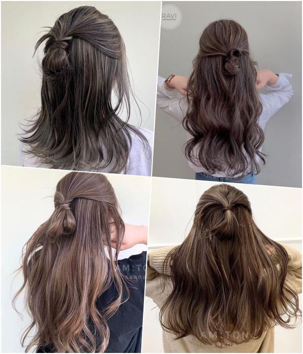 这样染发色更温柔韩系大热的棉花埋线染