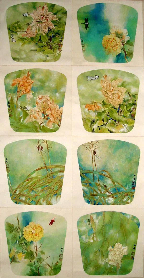 王玉林的荷花更显得简约而纯粹