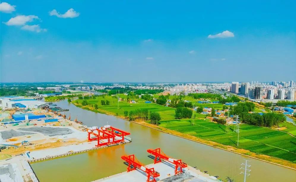 江苏淮安千年盐河披盛装绿色长廊沐春光