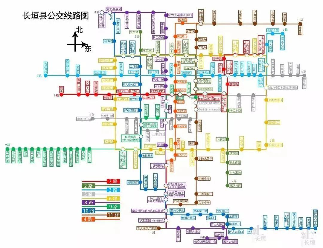 长垣公交车路线图图片
