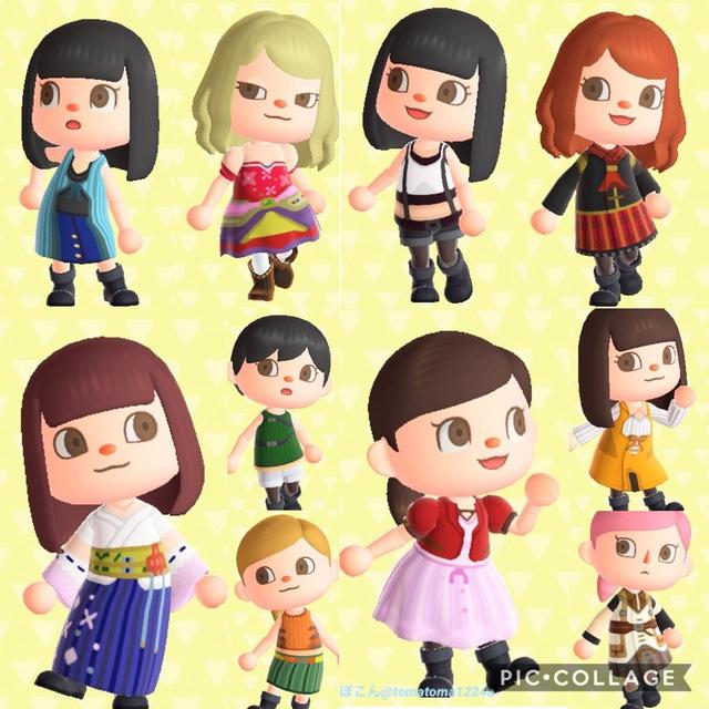 集合啦动物森友会最终幻想系列服装分享