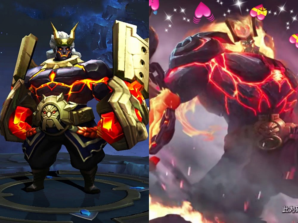 王者荣耀:廉颇皮肤升级,勇者变史诗,技能特效对比,隔壁楼狼狗馋哭了