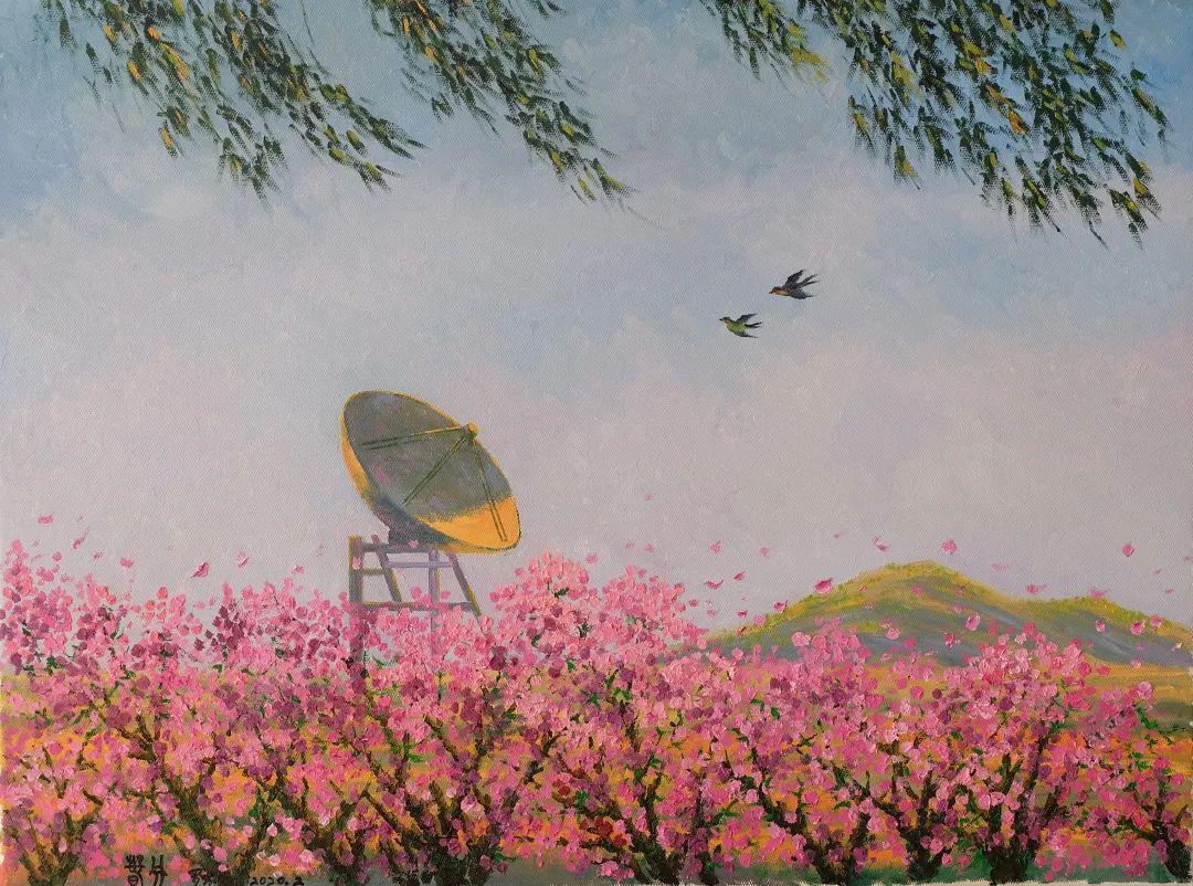 展览罗方扬二十四节气星空油画展