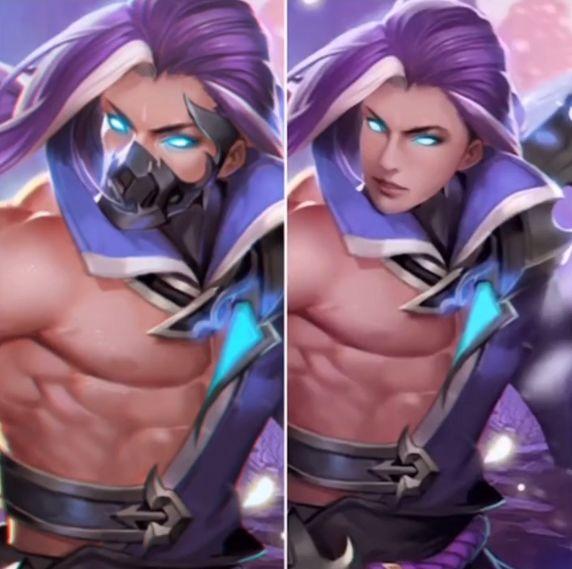 一直戴着面罩,给玩家一种高冷的印象,图片中就是兰陵王摘下面具的样子