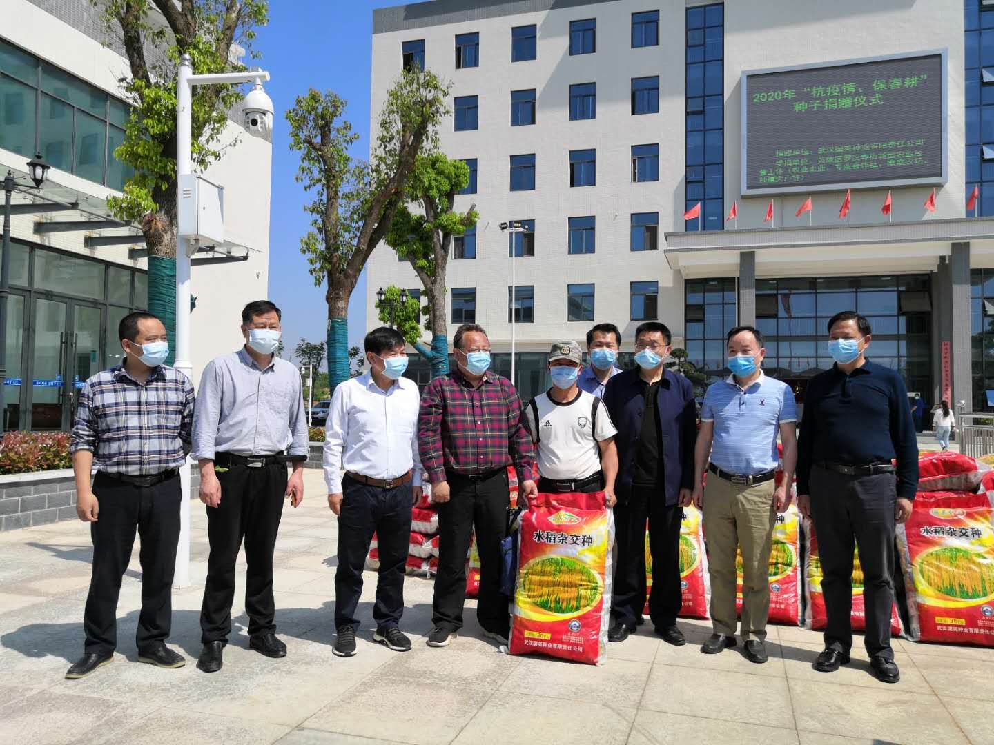 据了解,黄陂区罗汉寺多年来一直是国英种业的制种基地,双方在长期的