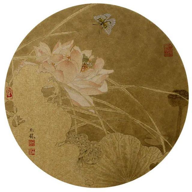 王玉林的荷花更显得简约而纯粹_工笔