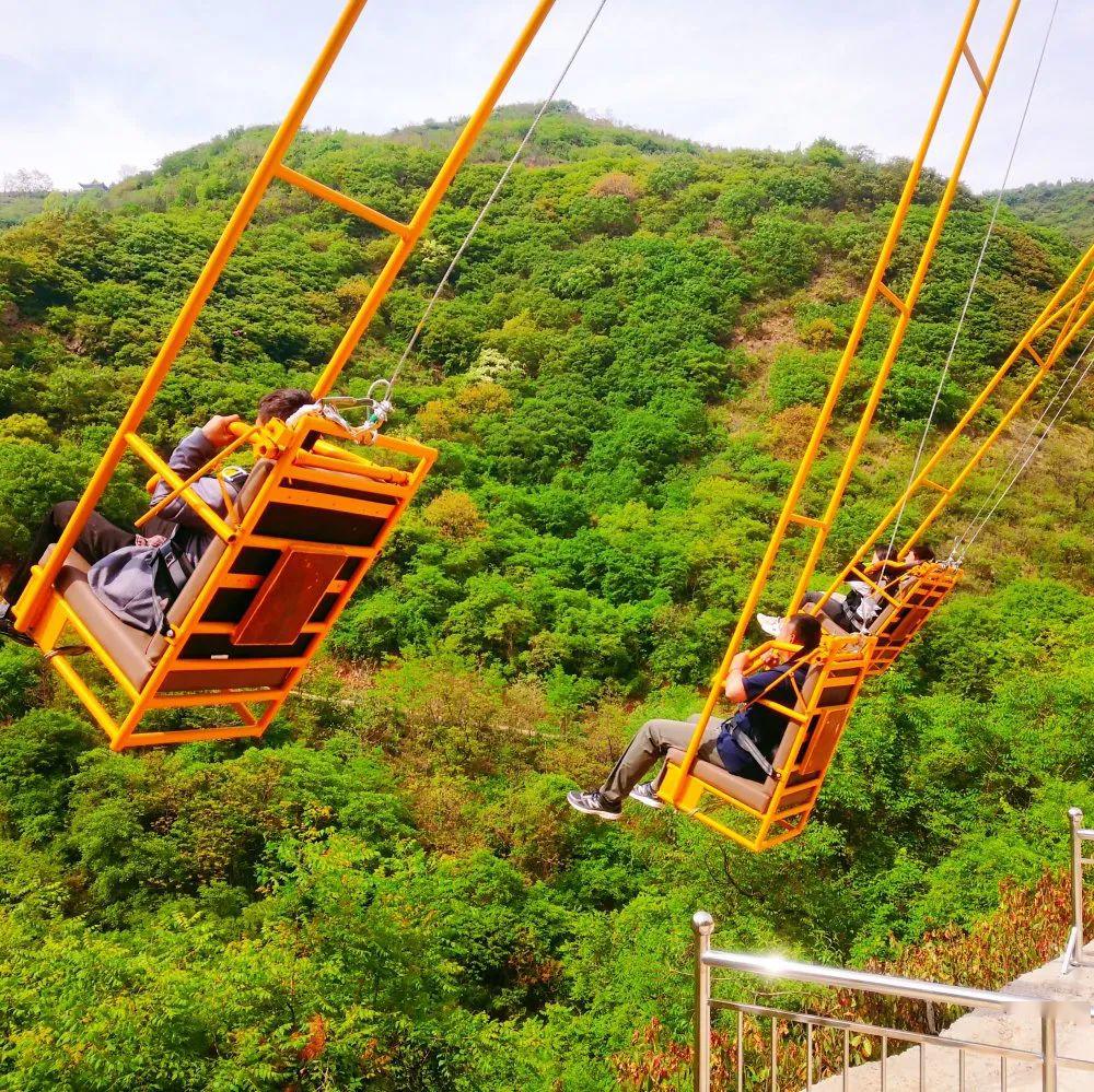 旅游豫西大峡谷变身山水游乐场新建跨瀑吊桥悬崖秋千5d观景台五一齐
