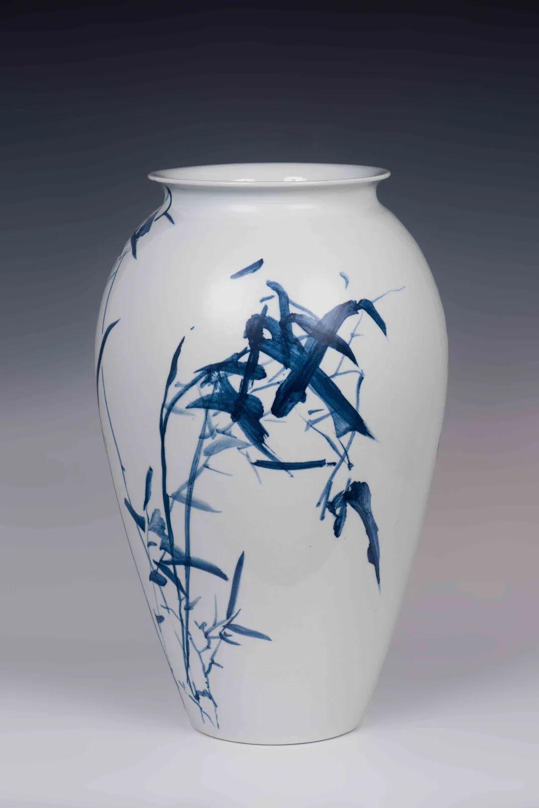 150件瓷瓶《竹》200件瓷瓶《信手得黄花》瓷瓶书法《无欲则刚》书法