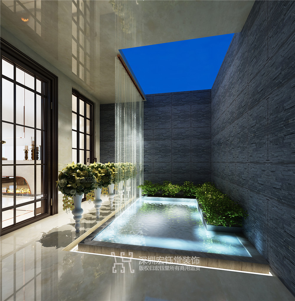 郑州北龙湖联盟新城art deco艺术轻奢风联排别墅装修设计方案