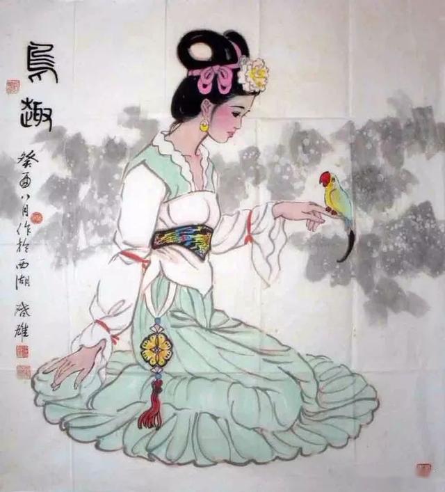 徐启雄现代工笔美人画的开拓者