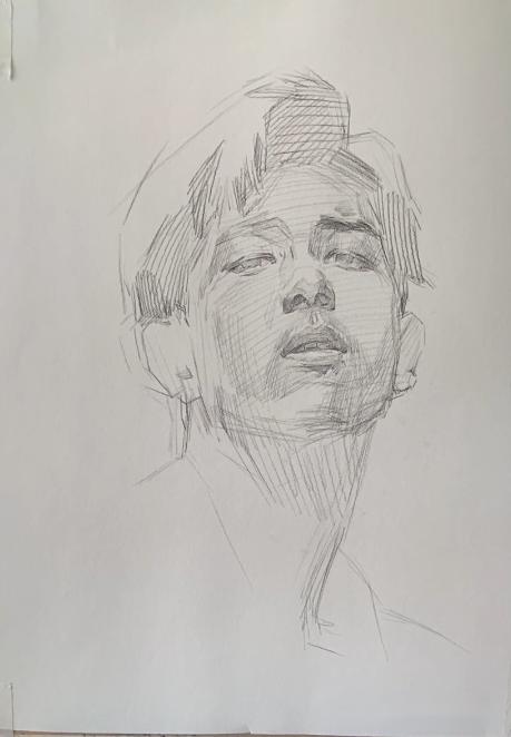 传奇之路绘画大赛第五期李现素描头像步骤分析图精辟