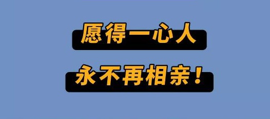 伊篮子相亲网愿得一心人永不再相亲