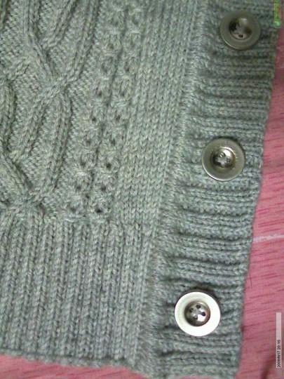 编织技巧开衫门襟边挑针详细方法