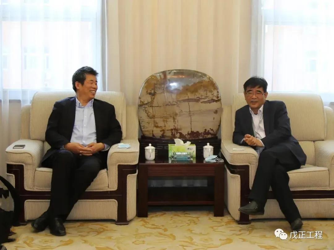 上海戊正公司董事长王保明一行到访赛鼎工程进行交流座谈