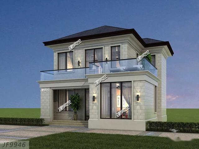 左右有邻居,两边不能开窗照样采光好!20万自建农村别墅带庭院