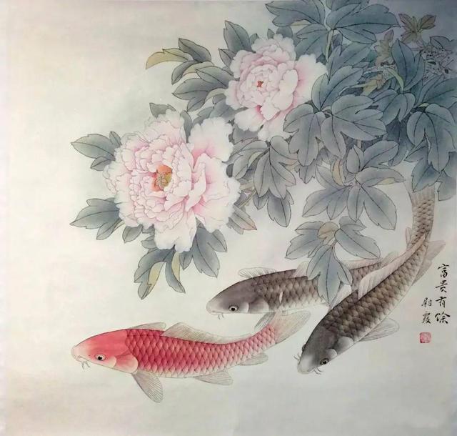 刘尉霞工笔花鸟山水界画作品个性鲜明