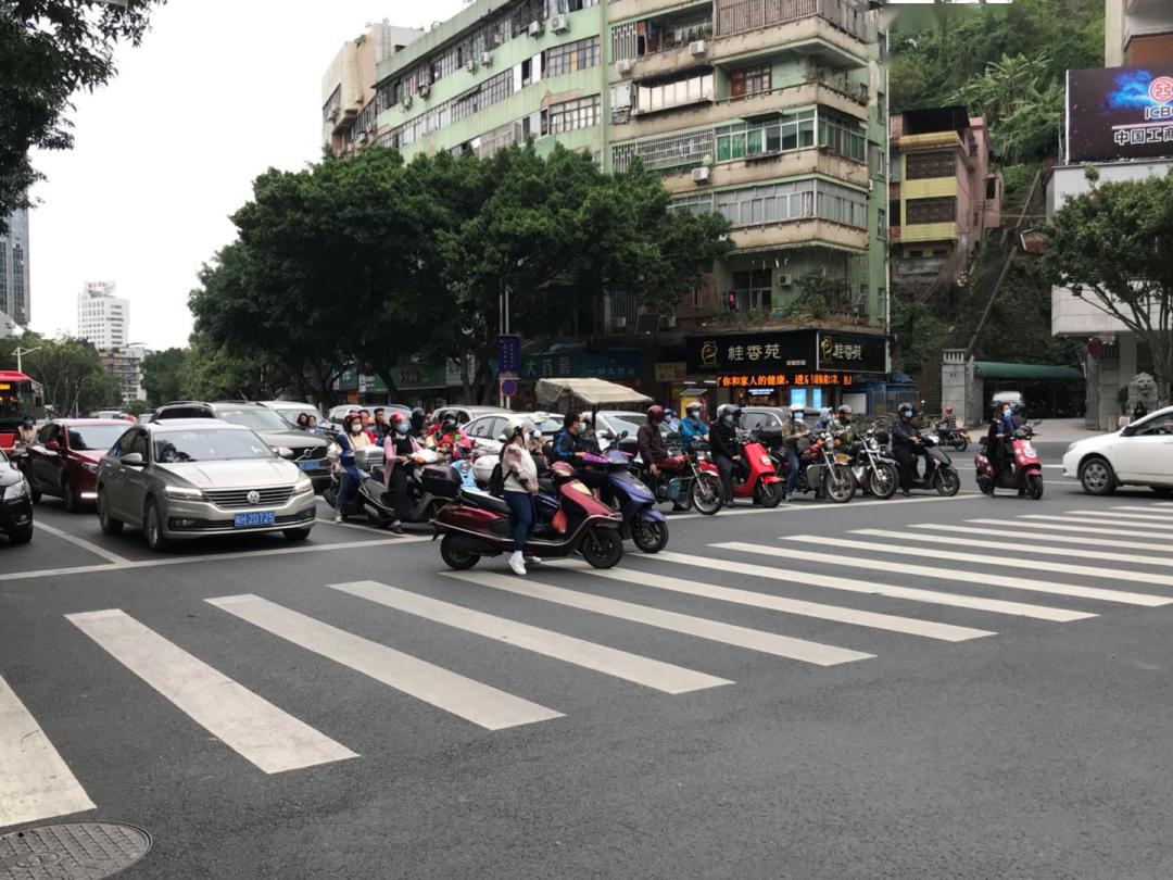 梧州大转盘改造了以后不用堵在哪里了
