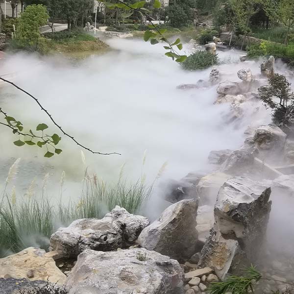 庭院雾景设备园林雾喷系统博驰环境打造新式庭院雾效