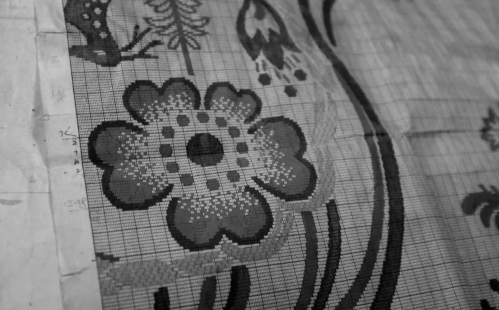 针织花型意匠图图片