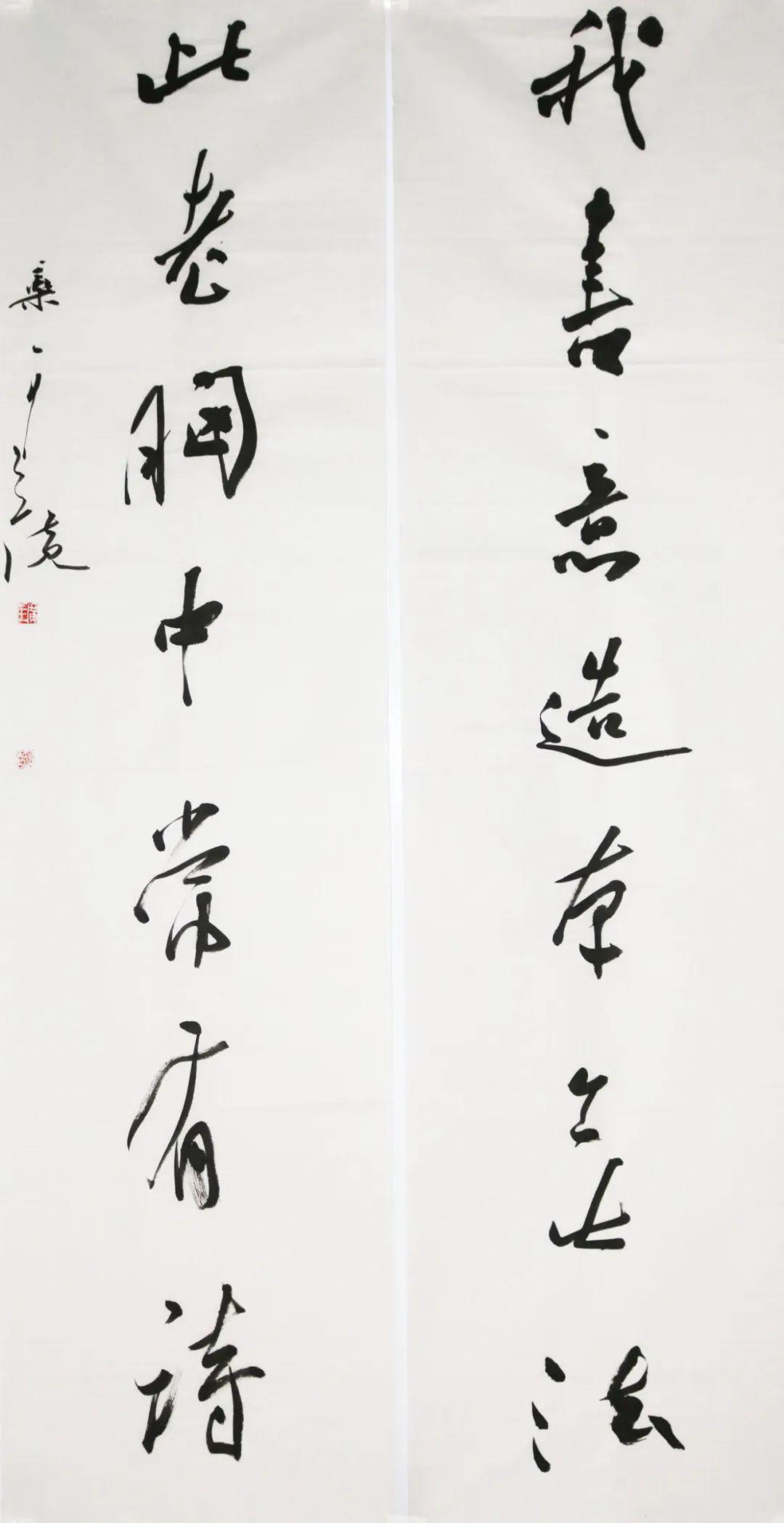 68x34cm王家任 楷書《李白詩》尺寸:136x34cm王家任 行書《前程似錦》