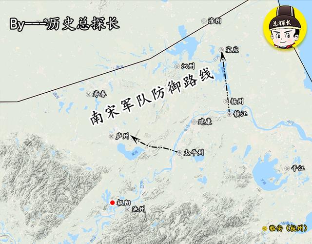 地图上的战争金国引兵南侵攻破南宋防线30万大军直扑南下