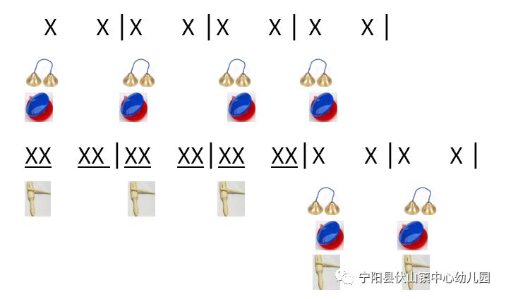 加油干中班打击乐图谱图片