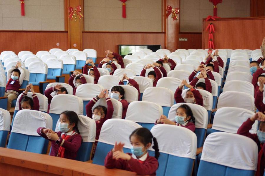 弘扬伟大的抗疫精神书生小学稚童心头有逆行之花一路明艳