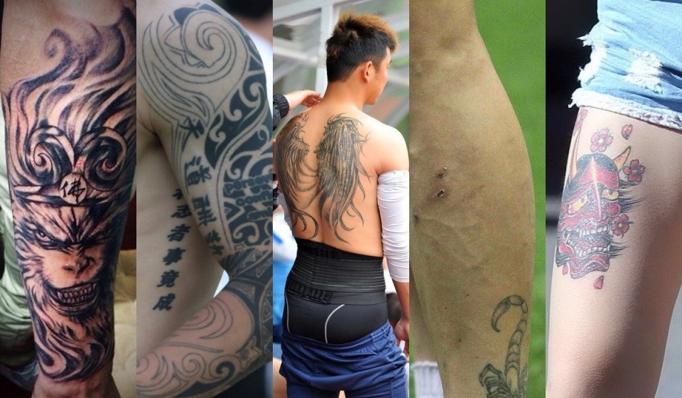 国足纹身被骂惨李娜林丹也有纹身为什么没事