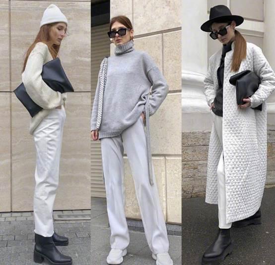 搭配教科书教你黑白灰也能穿出高级感get俄罗斯博主极简穿搭