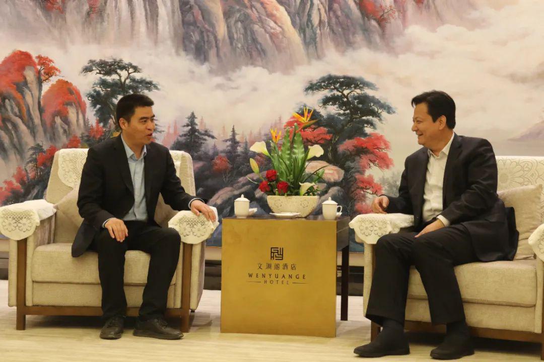 韩城市委书记褚锦锋会见天地源陕西区域公司总经理原学功