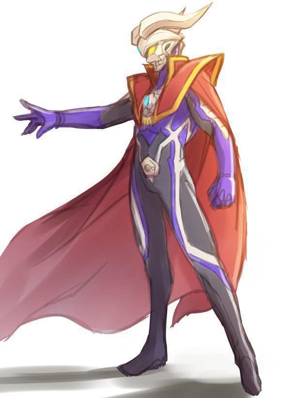 四个穿戴披风的奥特曼赛罗大队长披风很帅欧布的白披风有点烂