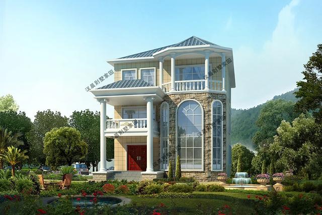 最美不规则设计别墅这栋3层欧式别墅惊喜太多了