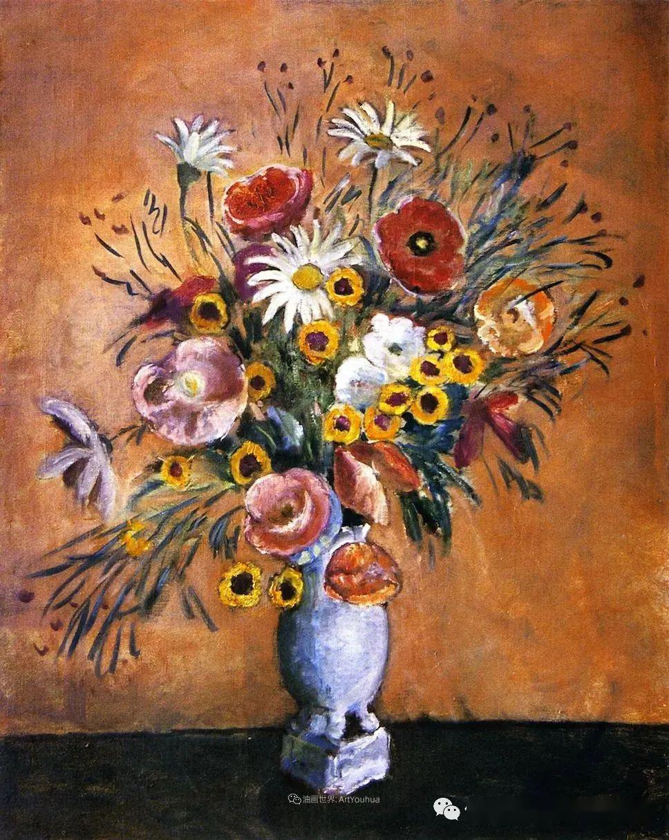 风景花卉~美国印象派画家弗雷德里克·卡尔·弗里塞克油画作品欣赏