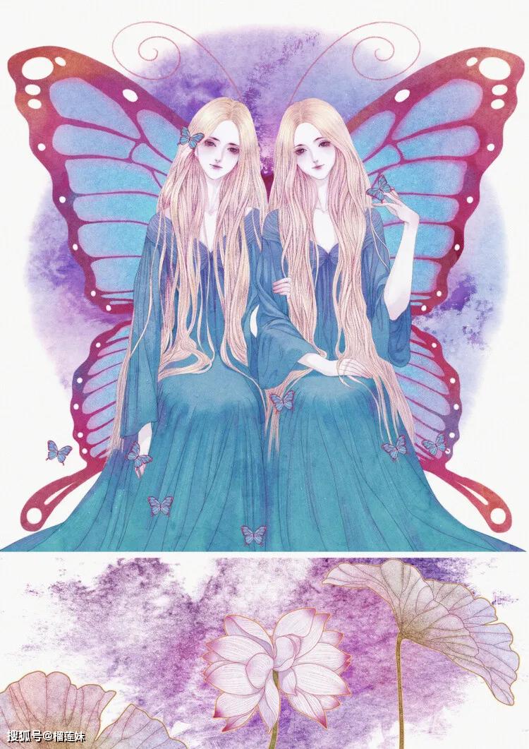 神经文艺二次元双生闺蜜少女动漫美图