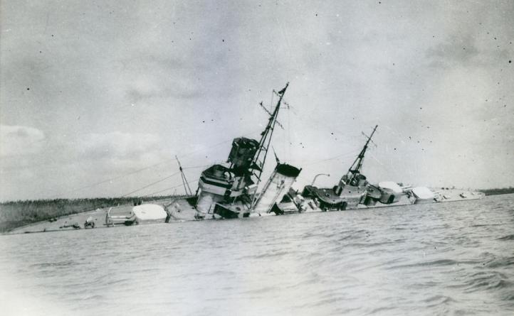 中国船政文化博物馆馆藏国家一级文物,"通济"舰舵轮.