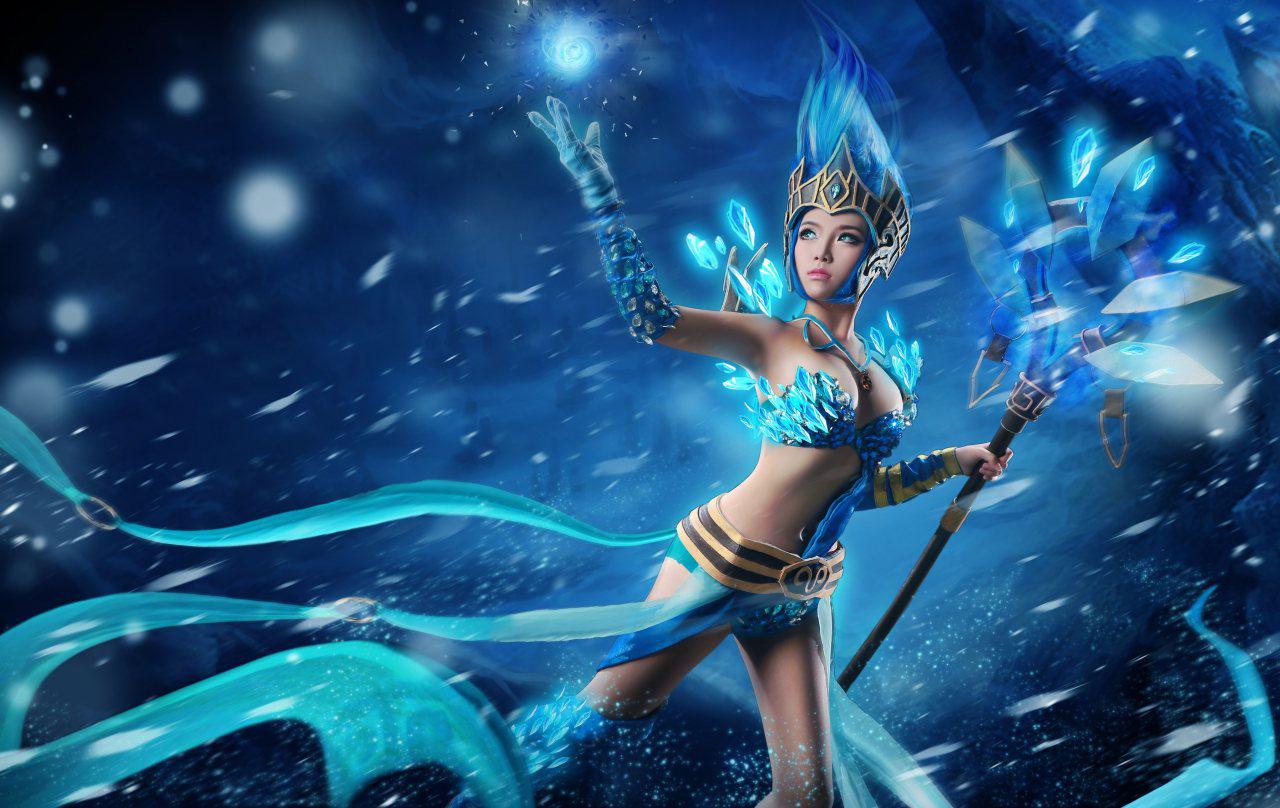 英雄联盟·寒冰女皇·迦娜 cosplay